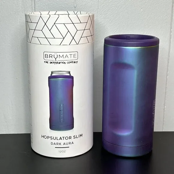 Hopsulator Slim Double-Walled Stainless Steel Insulated Can Coo, 12 oz Dark Aura - Picture 4 of 6